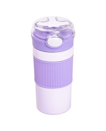 Термочашка з трубочкою 400 мл бузкова HPGM3001V