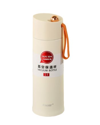 Термос металевий • термокухоль з нержавіючої сталі • чашка термос Бежевий YLS80157BE