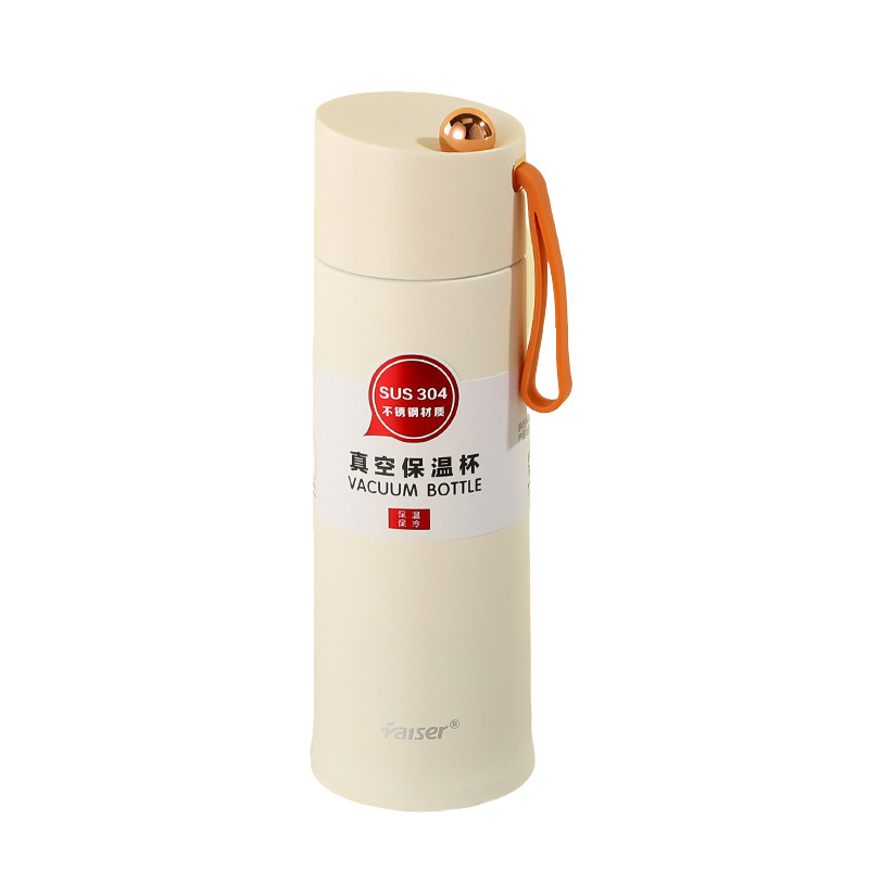 Термос металевий • термокухоль з нержавіючої сталі • чашка термос Бежевий YLS80157BE