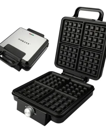 Вафельниця на 4 бельгійських  вафлі з антипригарним покриттям Sokany SK-08031