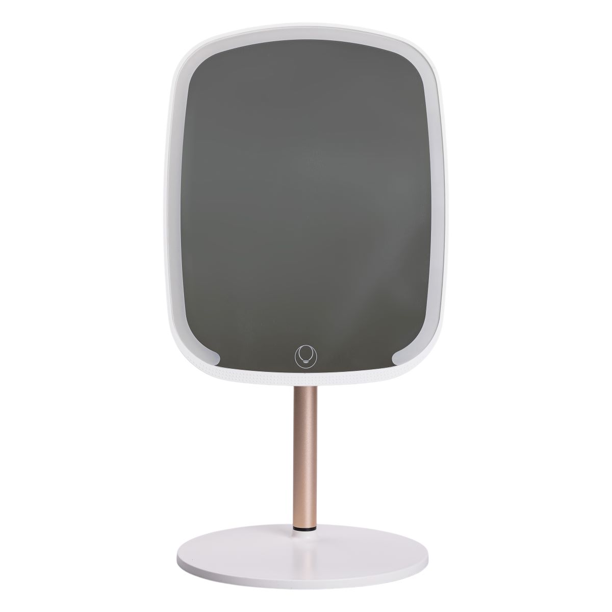 Настільне дзеркало з підсвічуванням 23х18 см для макіяжу на ніжці Біле HP-10-6AW