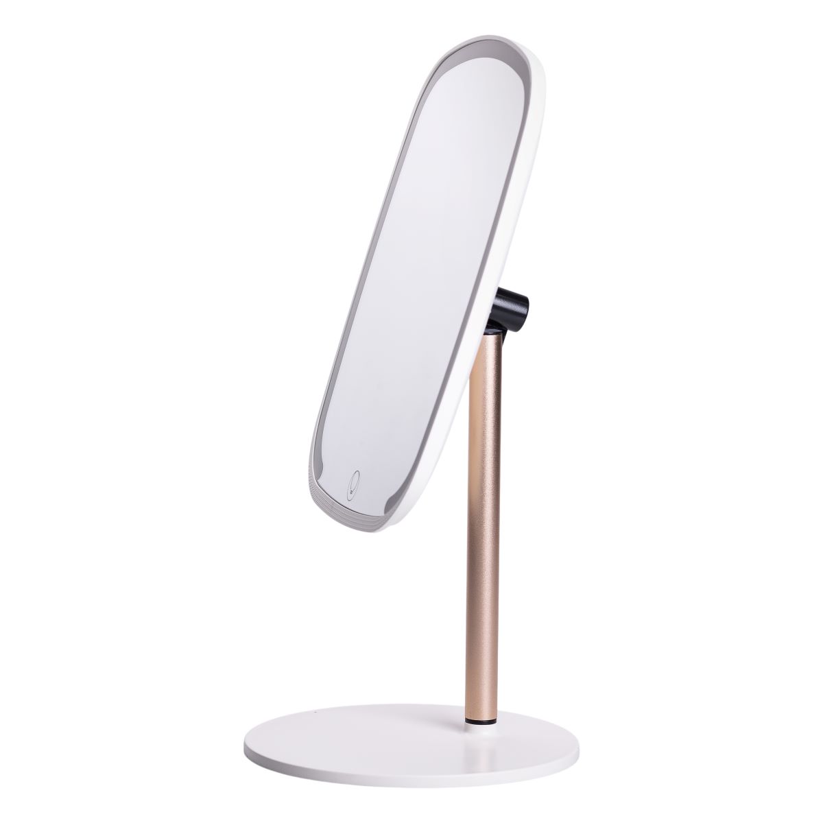 Настільне дзеркало з підсвічуванням 23х18 см для макіяжу на ніжці Біле HP-10-6AW