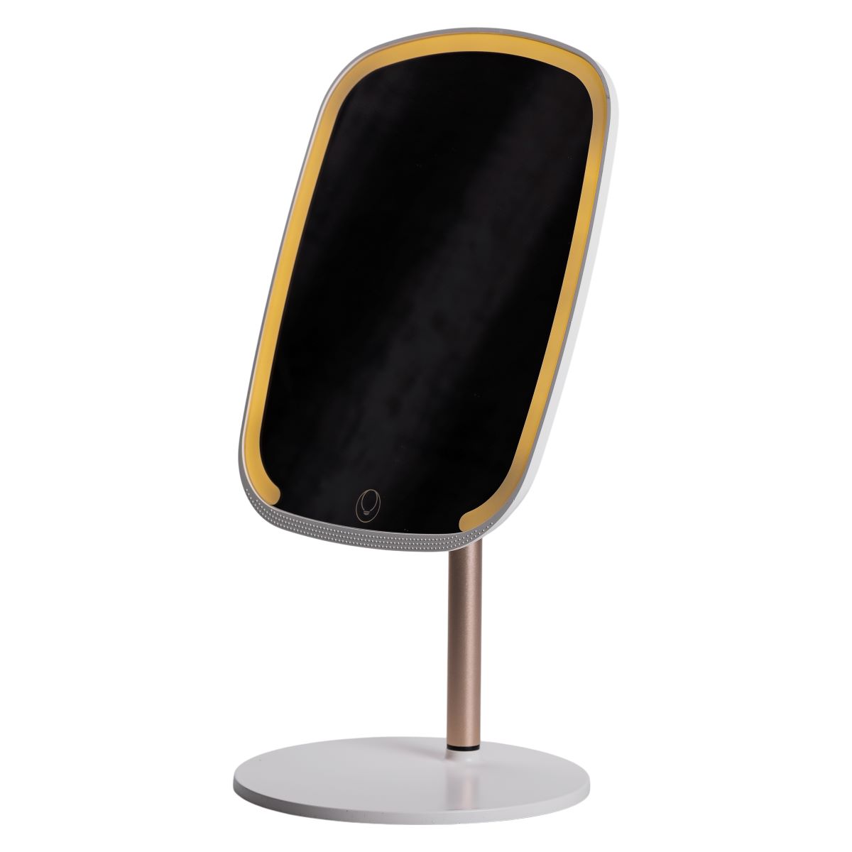 Настільне дзеркало з підсвічуванням 23х18 см для макіяжу на ніжці Біле HP-10-6AW