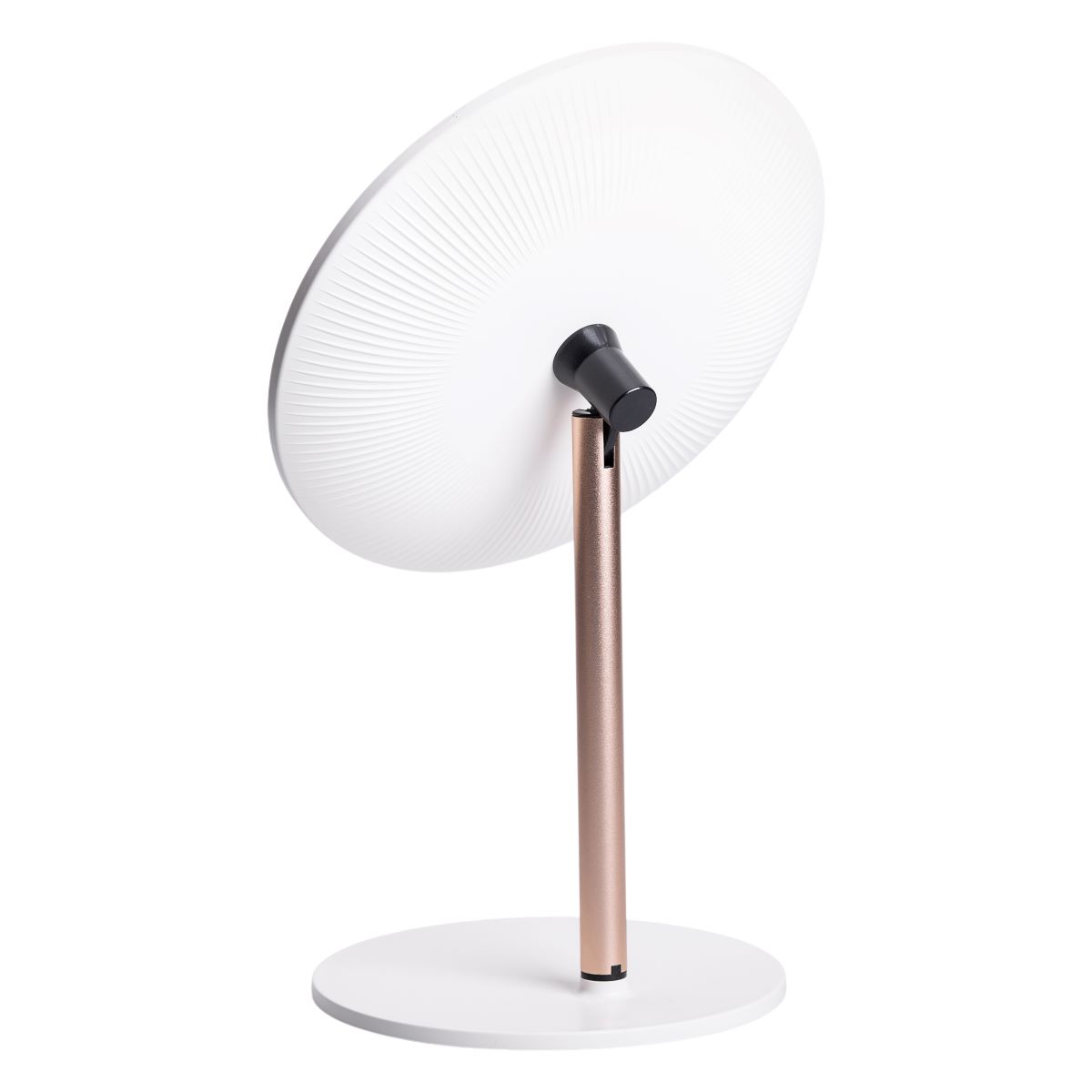 Дзеркало косметичне з підсвічуванням кругле настільне Ø21 см для макіяжу Біле HP-10-7AW