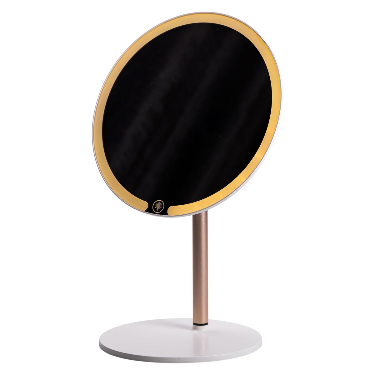 Дзеркало косметичне з підсвічуванням кругле настільне Ø21 см для макіяжу Біле HP-10-7AW