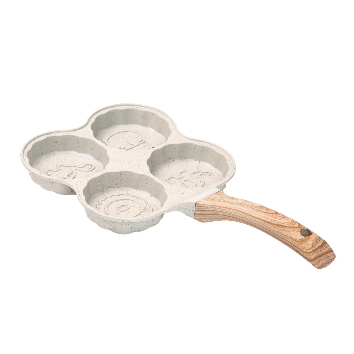 Сковорода для оладок, яєць, панкейків порційна на 4 секції антипригарна HP39576W