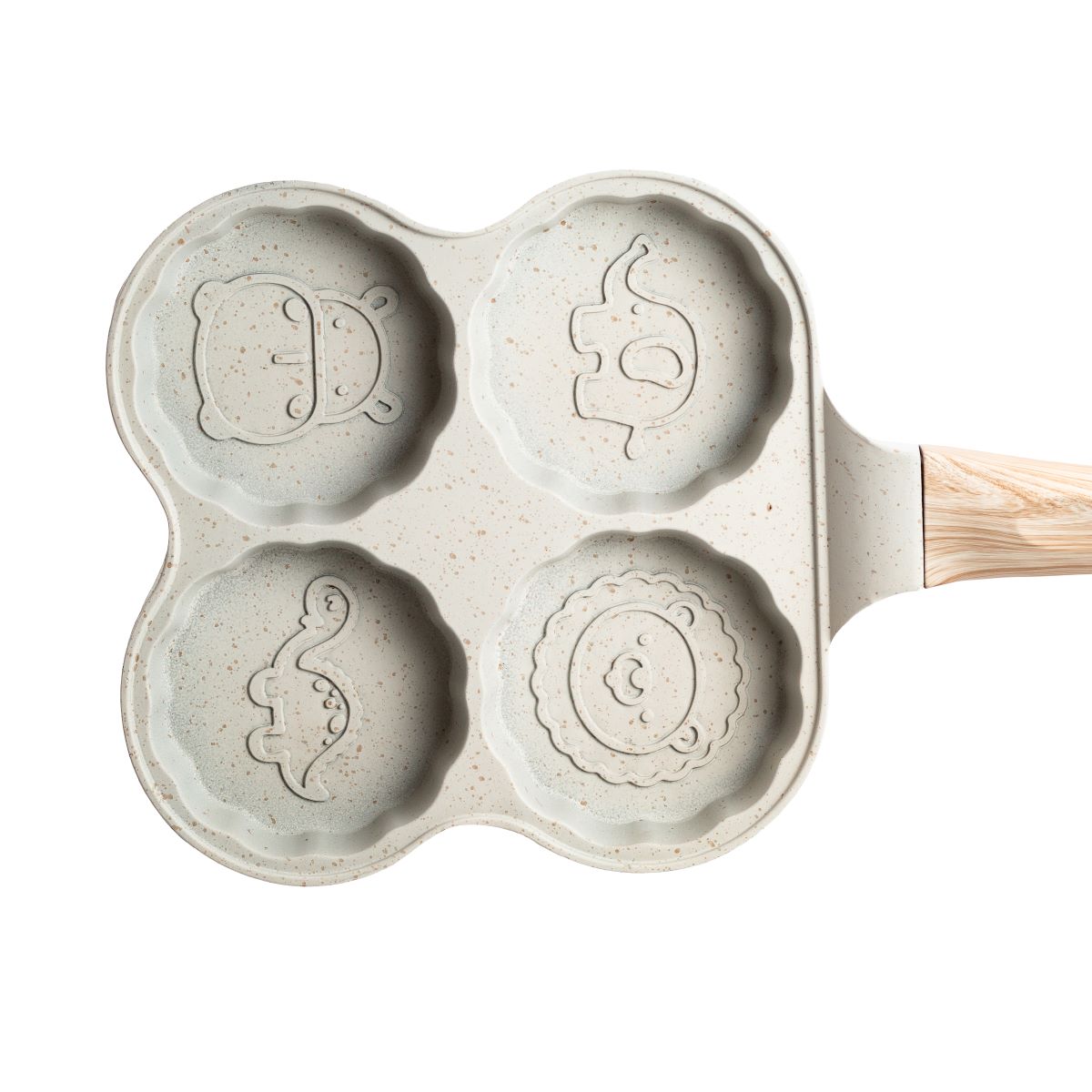 Сковорода для оладок, яєць, панкейків порційна на 4 секції антипригарна HP39576W