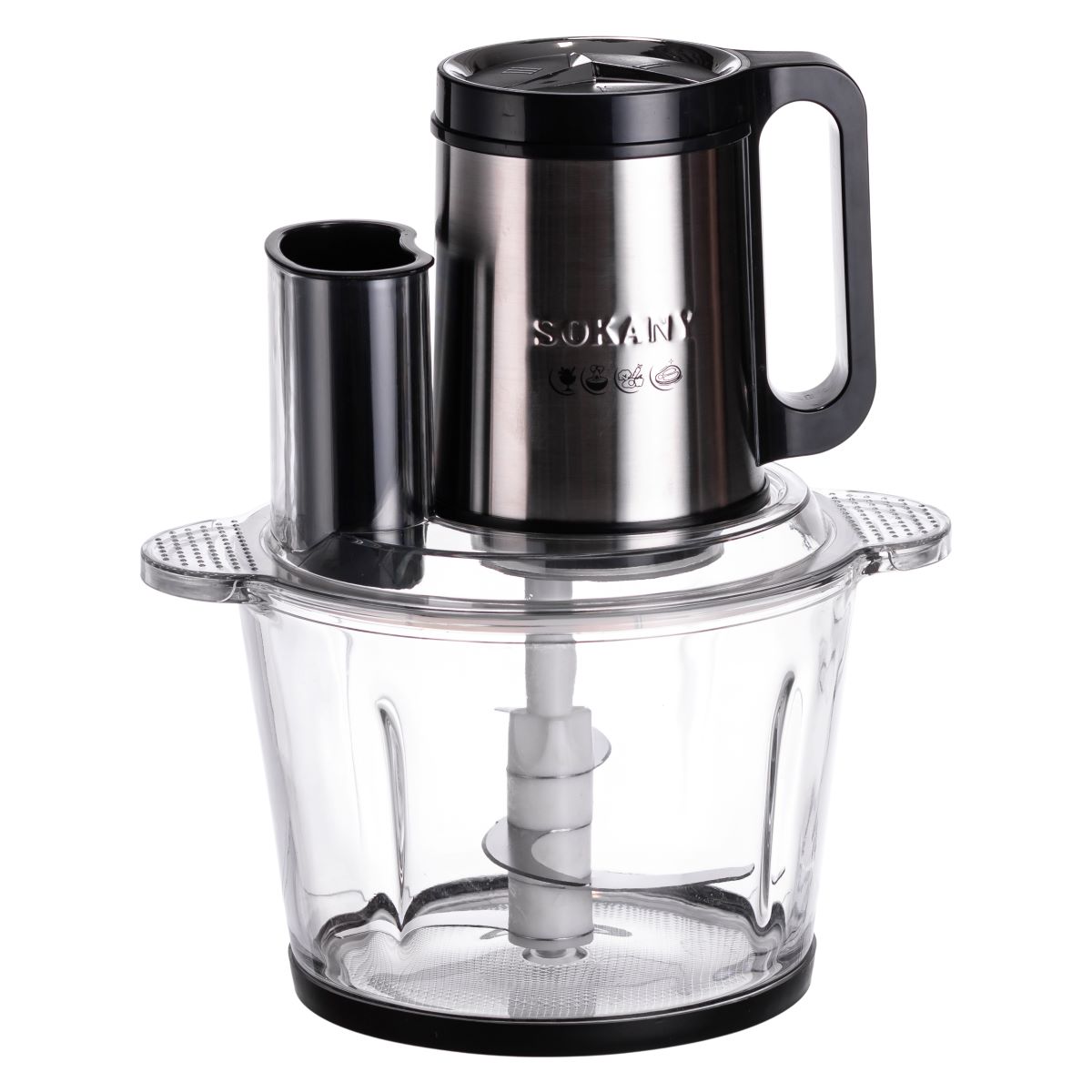 Чоппер подрібнювач із чашею на 2.7 л кухонний електричний Sokany SK-06011