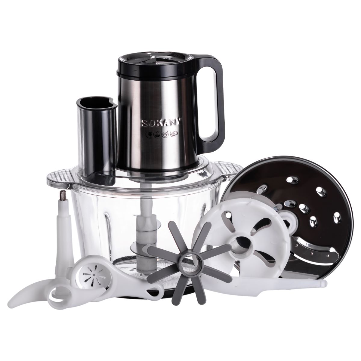 Чоппер подрібнювач із чашею на 2.7 л кухонний електричний Sokany SK-06011