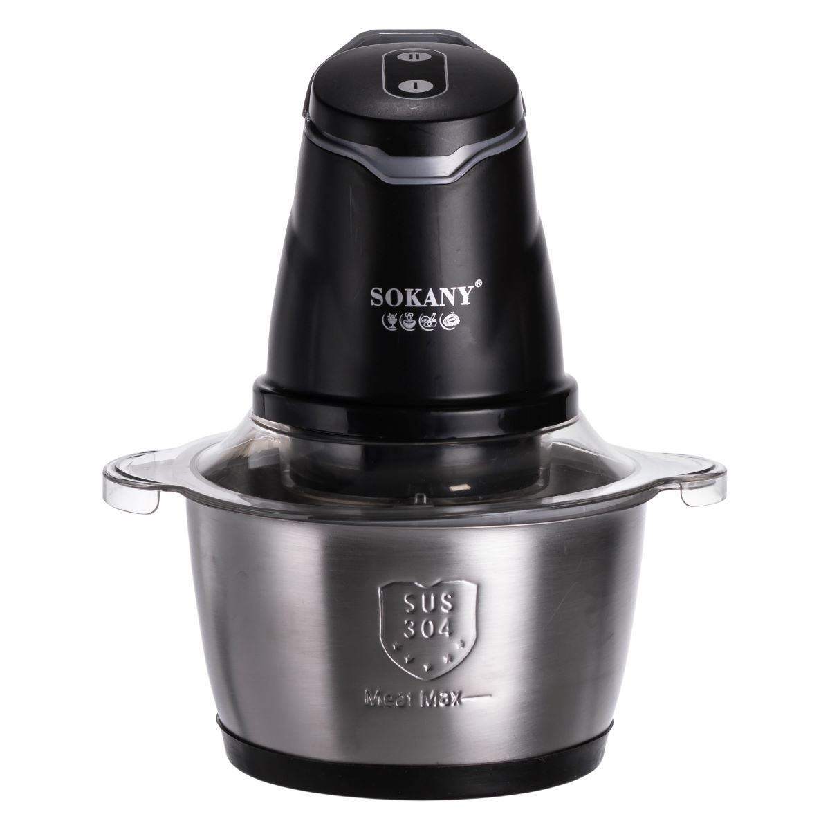 Чоппер подрібнювач 2 в 1 кухонний з чашею на 1.5 л кухонний електричний Sokany SK-06028