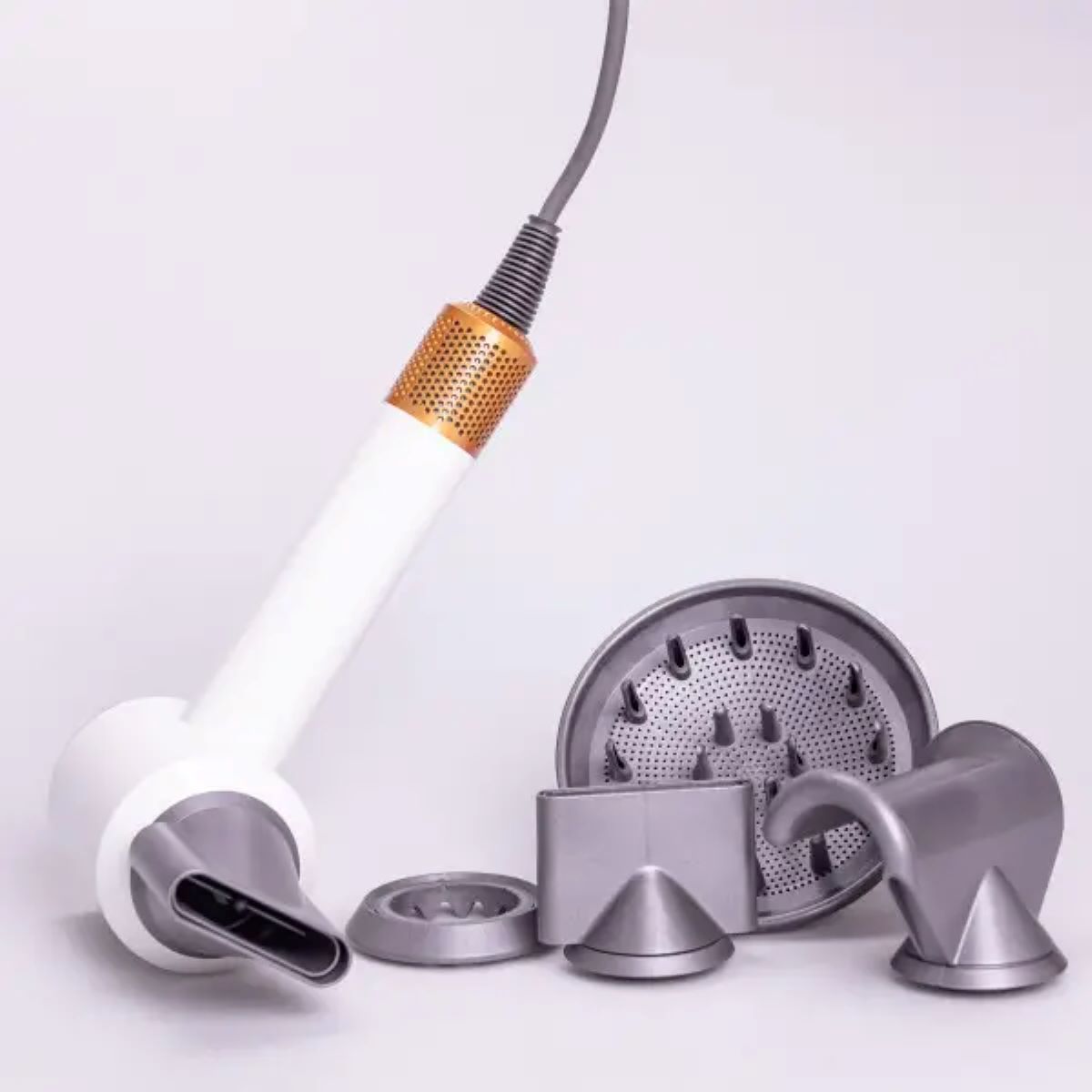 Фен стайлер для волосся 5 в 1 Supersonic Premium 1600 Вт 5 насадок 3 режими швидкості Білий PH770W