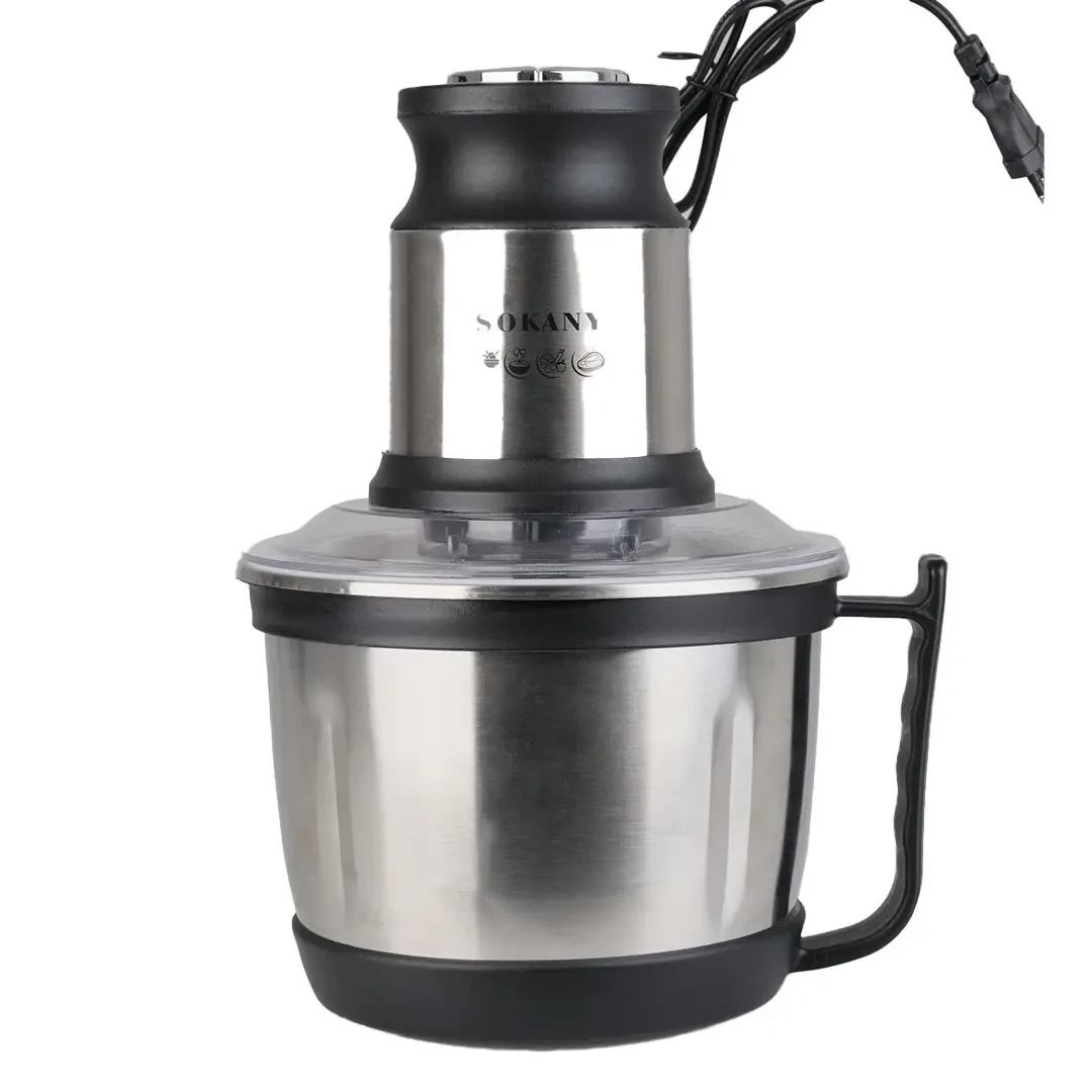 Чопер подрібнювач з чашею 3 літри 4 леза нержавіюча сталь овочерізка Sokany SK-7027