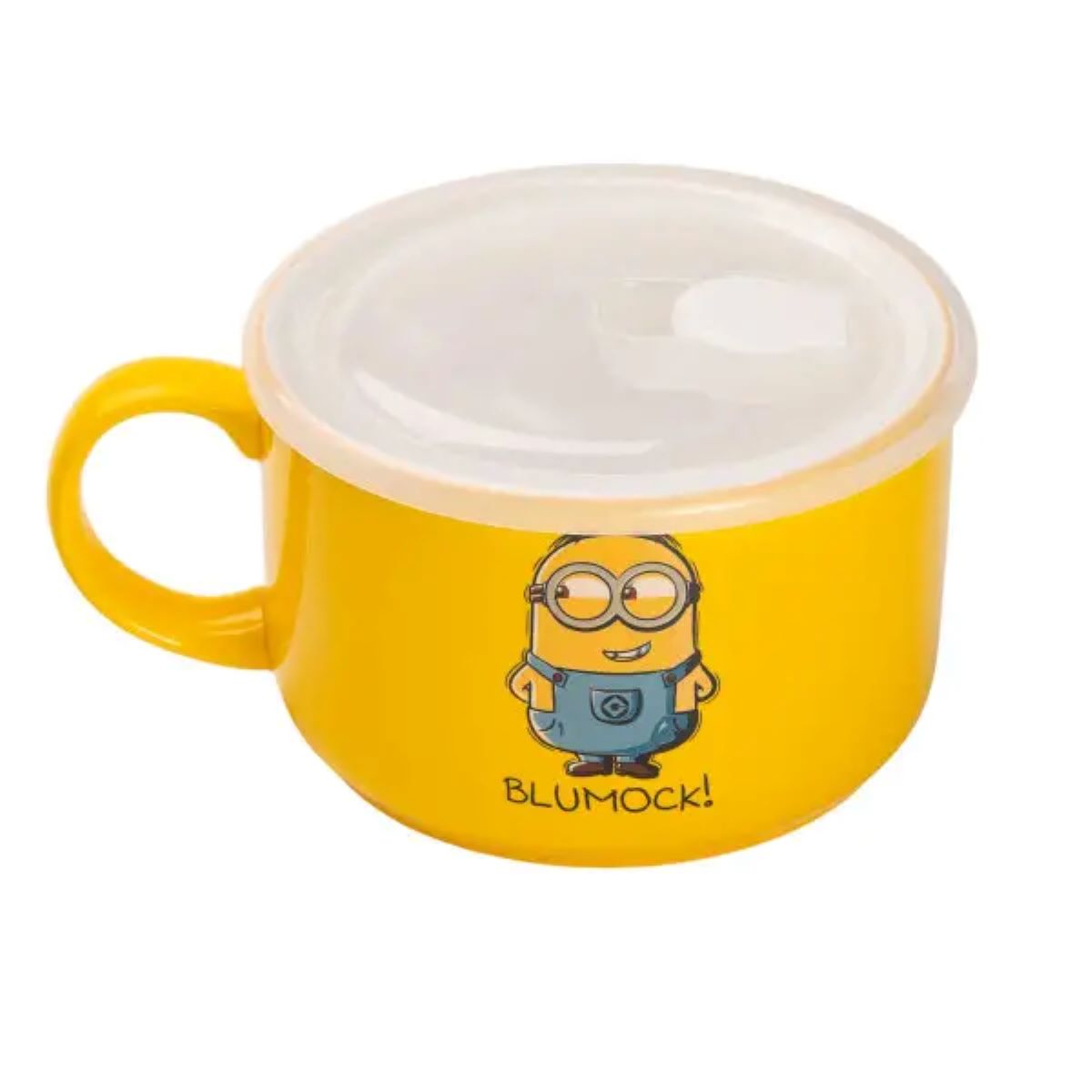 Миска порцелянова з пластиковою кришкою, 900 мл, для супу та локшини HP-15-18BM