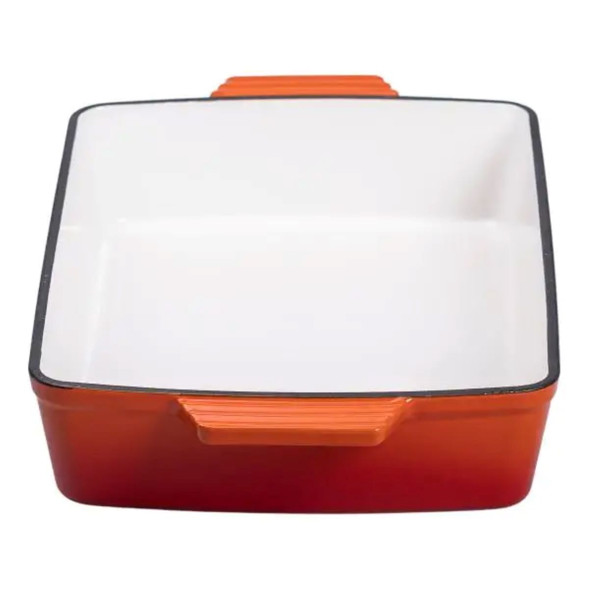 Форма для запікання чавунна 40х23.6х6 см форма для випічки 3 л Помаранчева HP-1-9O