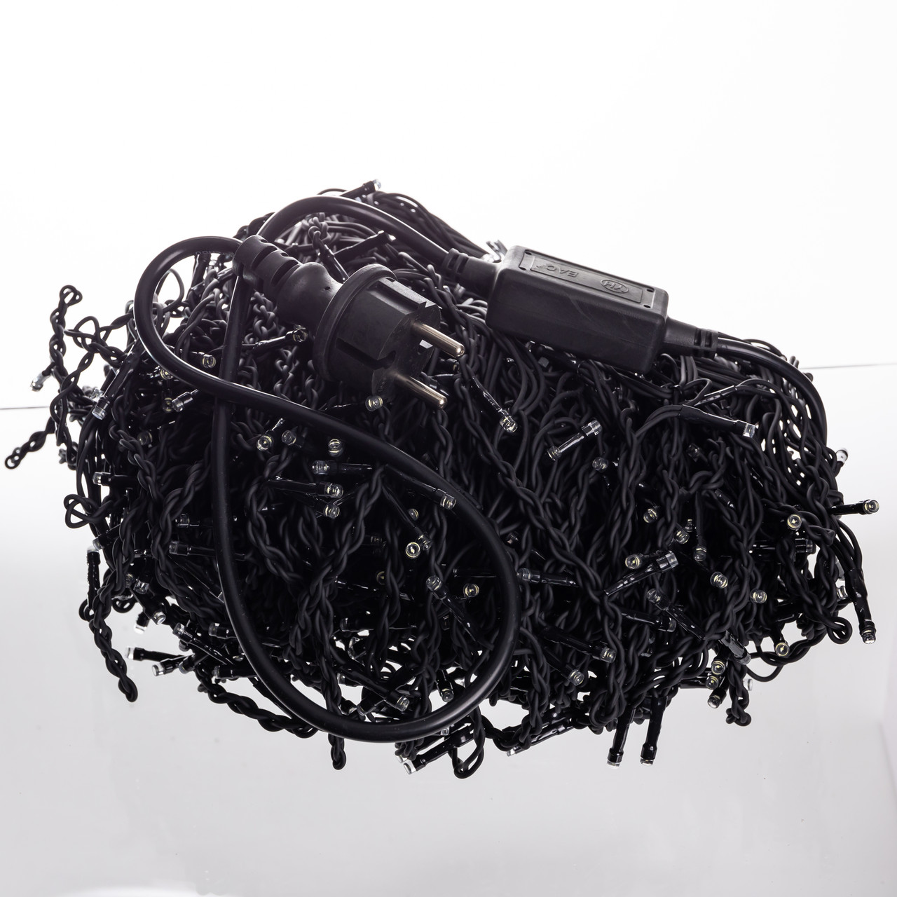 Новорічна гірлянда вулична Бахрома 36 м 600 LED чорний провід Жовтий 36МBY