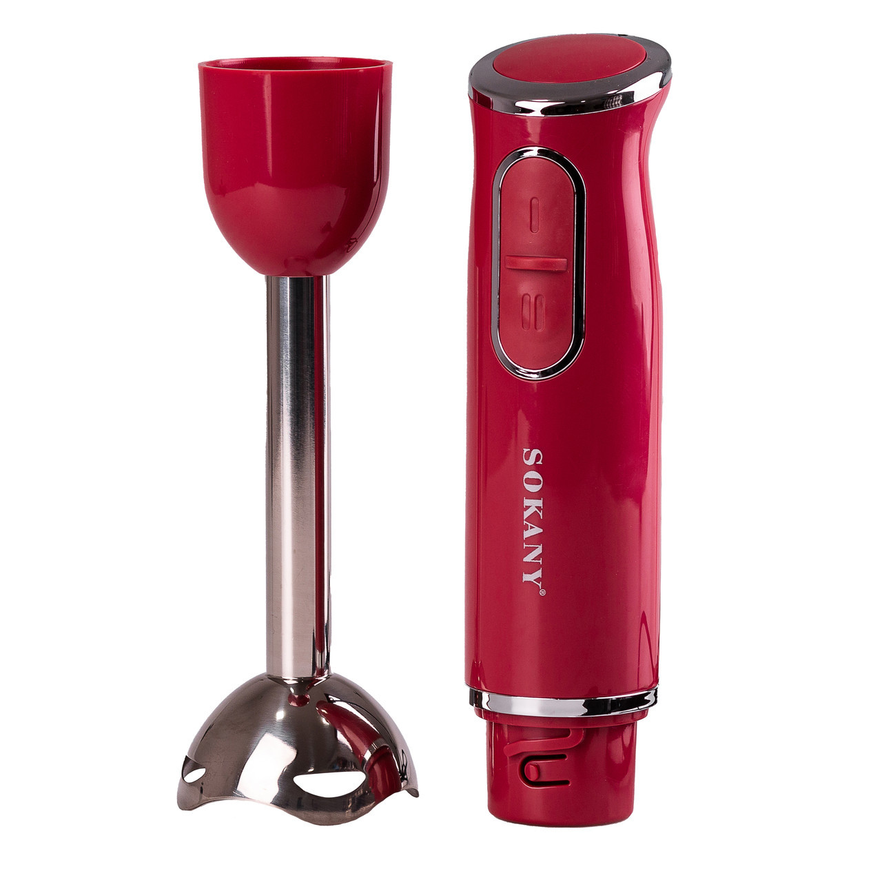 Ручний блендер Sokany SKDD1722 занурювальний 300 Вт Рожевий