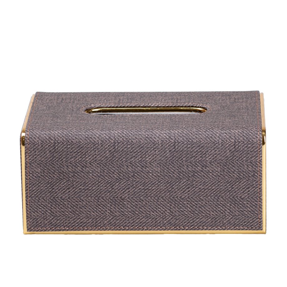 Серветниця горизонтальна 21х13х9 см для серветок на стіл Коричневий HP-3-118BR