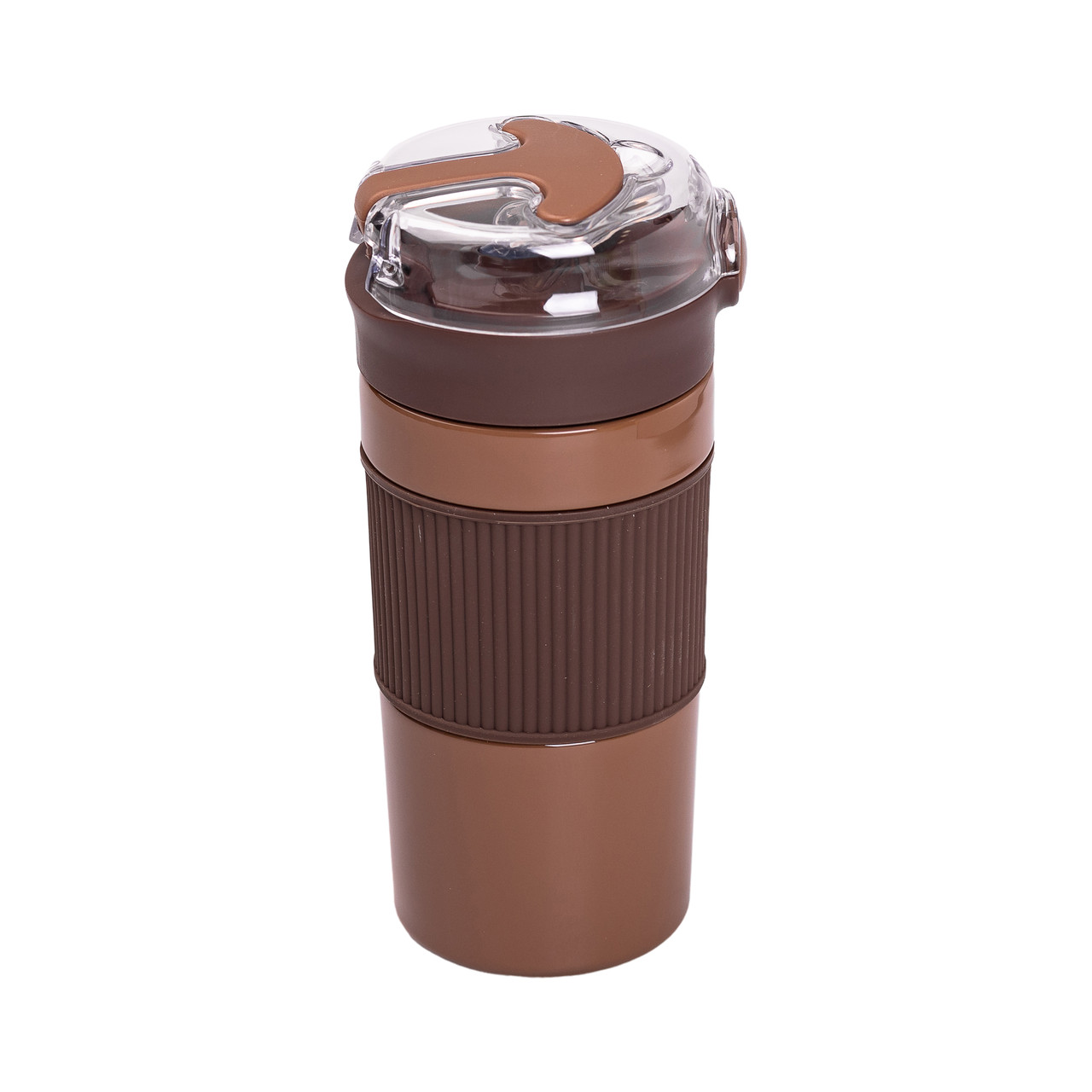 Термочашка з трубочкою 400 мл Коричневий HPGM3001BR