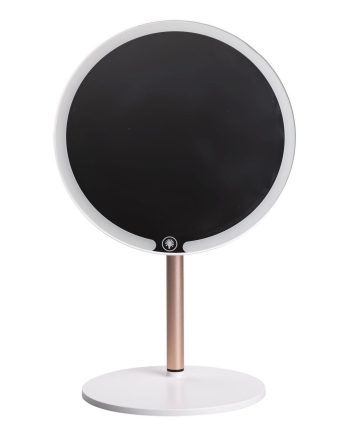 Дзеркало косметичне з підсвічуванням кругле настільне Ø21 см для макіяжу Біле HP-10-7AW