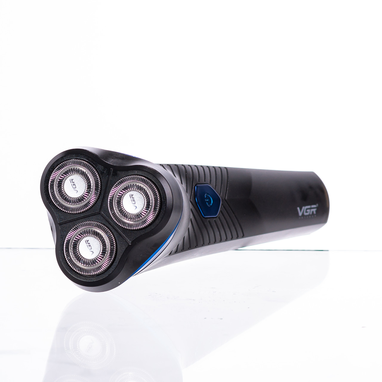 Електробритва для чоловіків роторна для вологого та сухого гоління з дисплеєм VGR V-314