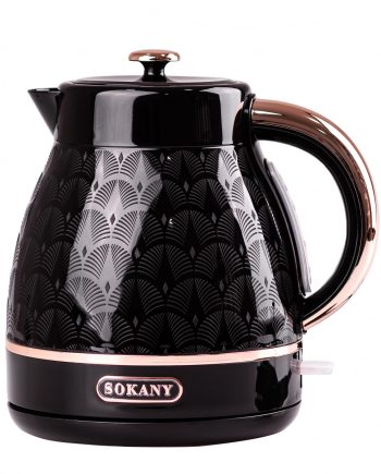 Електрочайник Sokany SK1030B 1.7 літра безшумний чорний