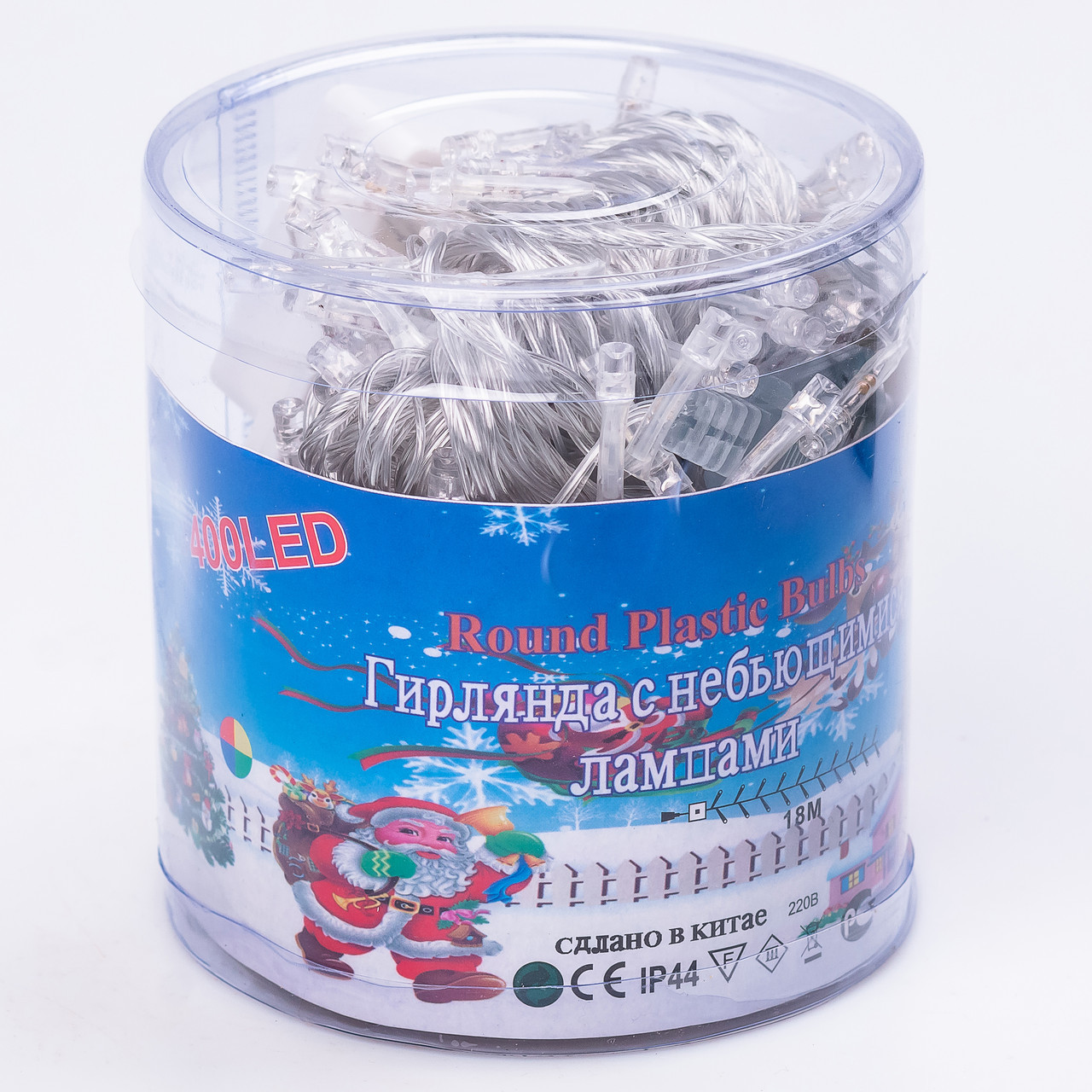 Гірлянда нитка світлодіодна GarlandoPro 190 LED лампочок 18м 8 режимів лед гірлянда W400LEDML