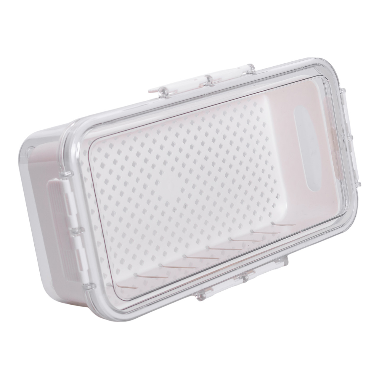 Контейнер для їжі герметичний 31х16х7.5 см судок для їжі пластиковий зі знімною підставкою 2 л Білий HP-27-12