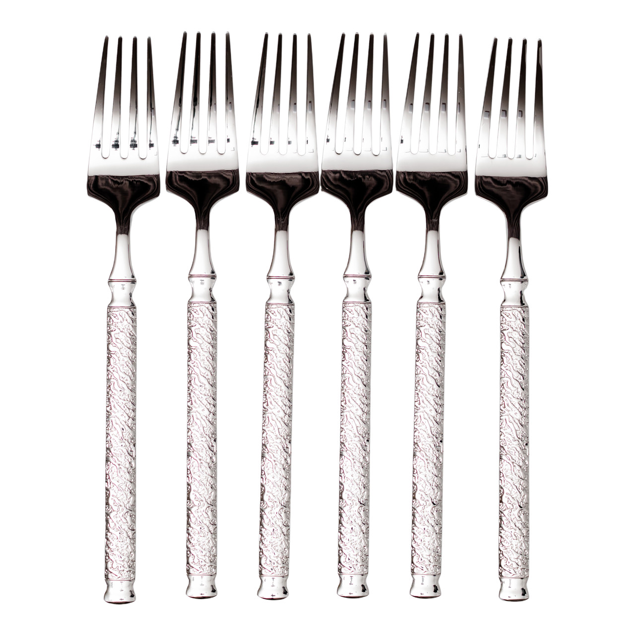 Набір столових виделок 6 штук з нержавіючої сталі 21 (см) Срібло HP-8-34