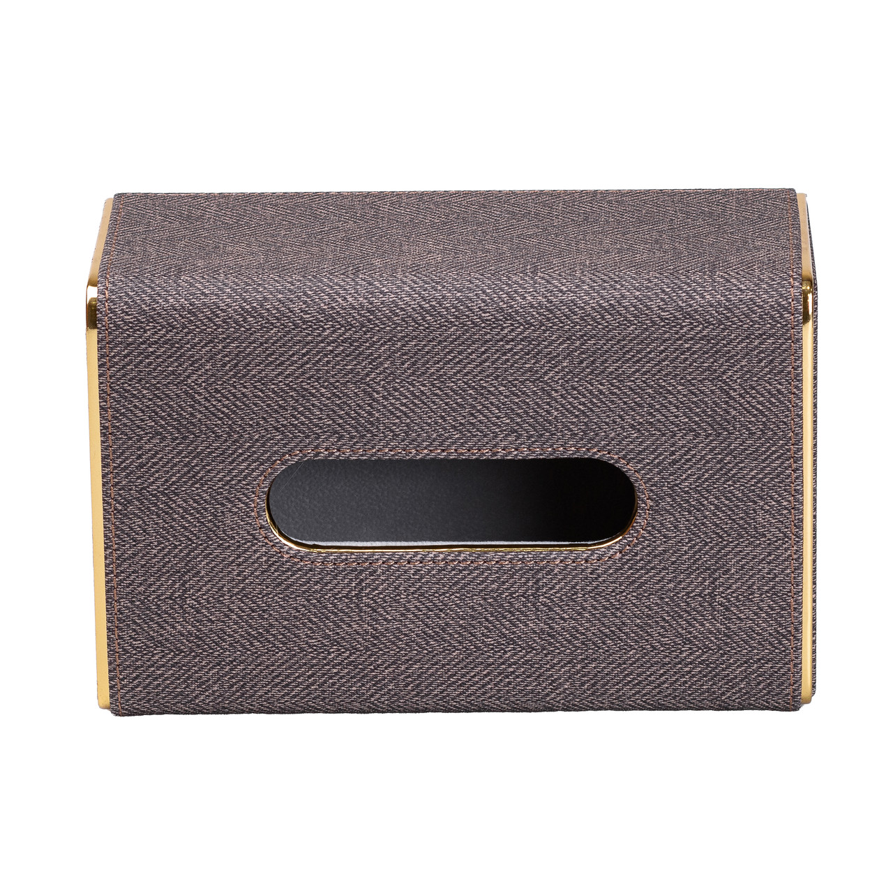 Серветниця горизонтальна 21х13х9 см для серветок на стіл Коричневий HP-3-118BR