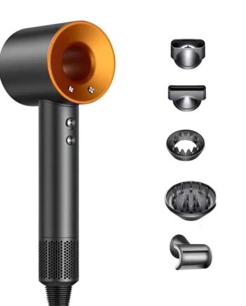 Фен стайлер для волосся 5 в 1 Supersonic Premium 1600 Вт 5 насадок 3 режими швидкості Золотий PH770GGOLD