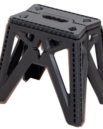 Пластикова складна стілецька туристична похідна розкладний стілець для кемпінгу Чорний SJ-0102B