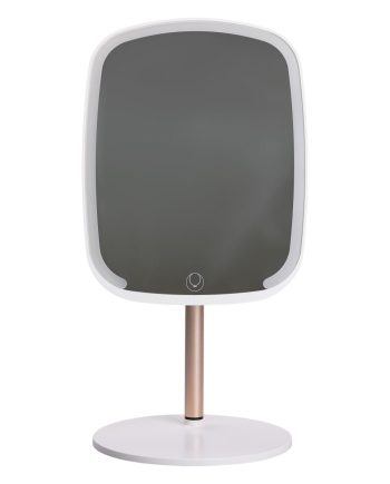 Настільне дзеркало з підсвічуванням 23х18 см для макіяжу на ніжці Біле HP-10-6AW