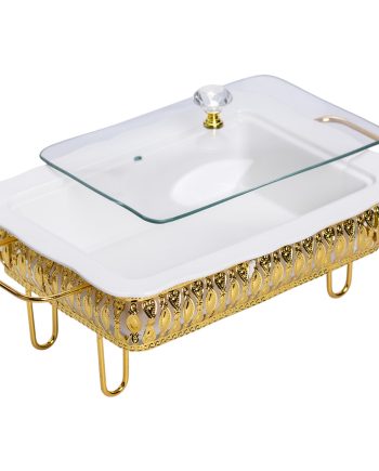 Настільна мармітниця порцелянова 36×21×15 (см) на підставці 1.5 (л) HP-26-6