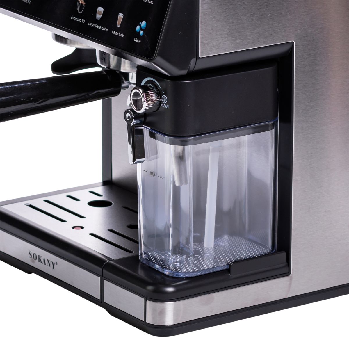 Кавоварка ріжкова 4в1 з кавомолкою 1800 Вт  резервуар 2,6 л  Sokany SK-04032