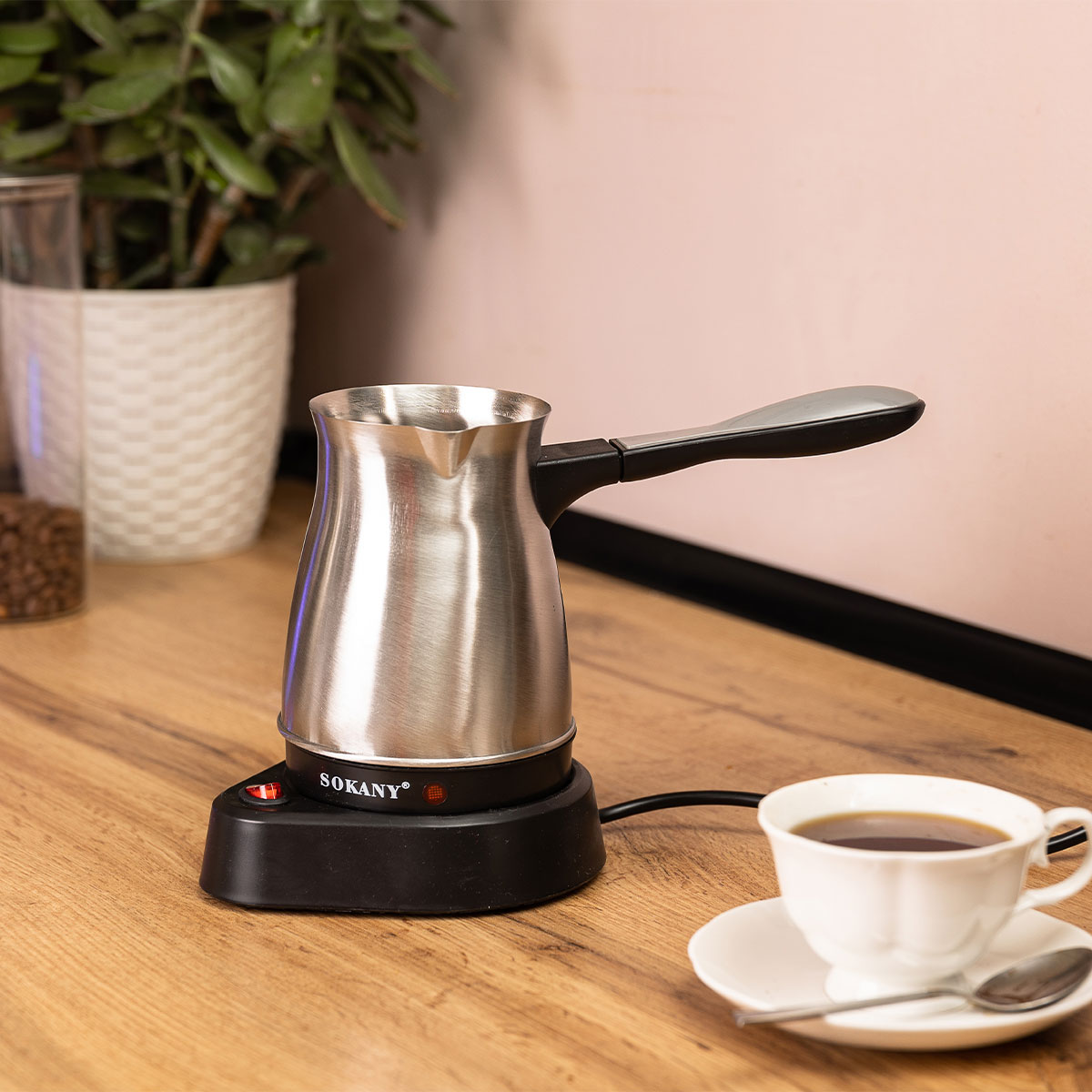 Електротурка Sokany кавоварка для дому 500 мл SK-214