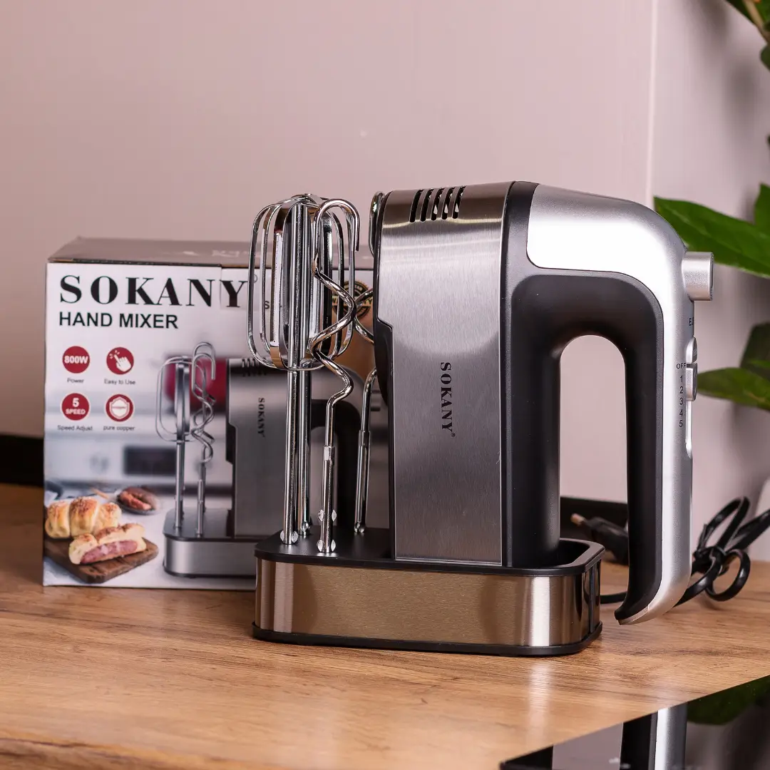 Міксер ручний Sokany 350 Вт 5 швидкостей   2 насадки SK-6627