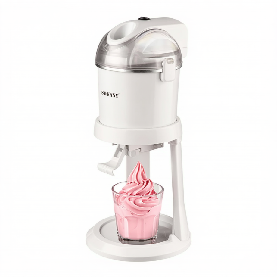 Морозивниця електрична Sokany 1 літр 15 Вт електроморозивниця дитяча домашня морожениця SK-03070