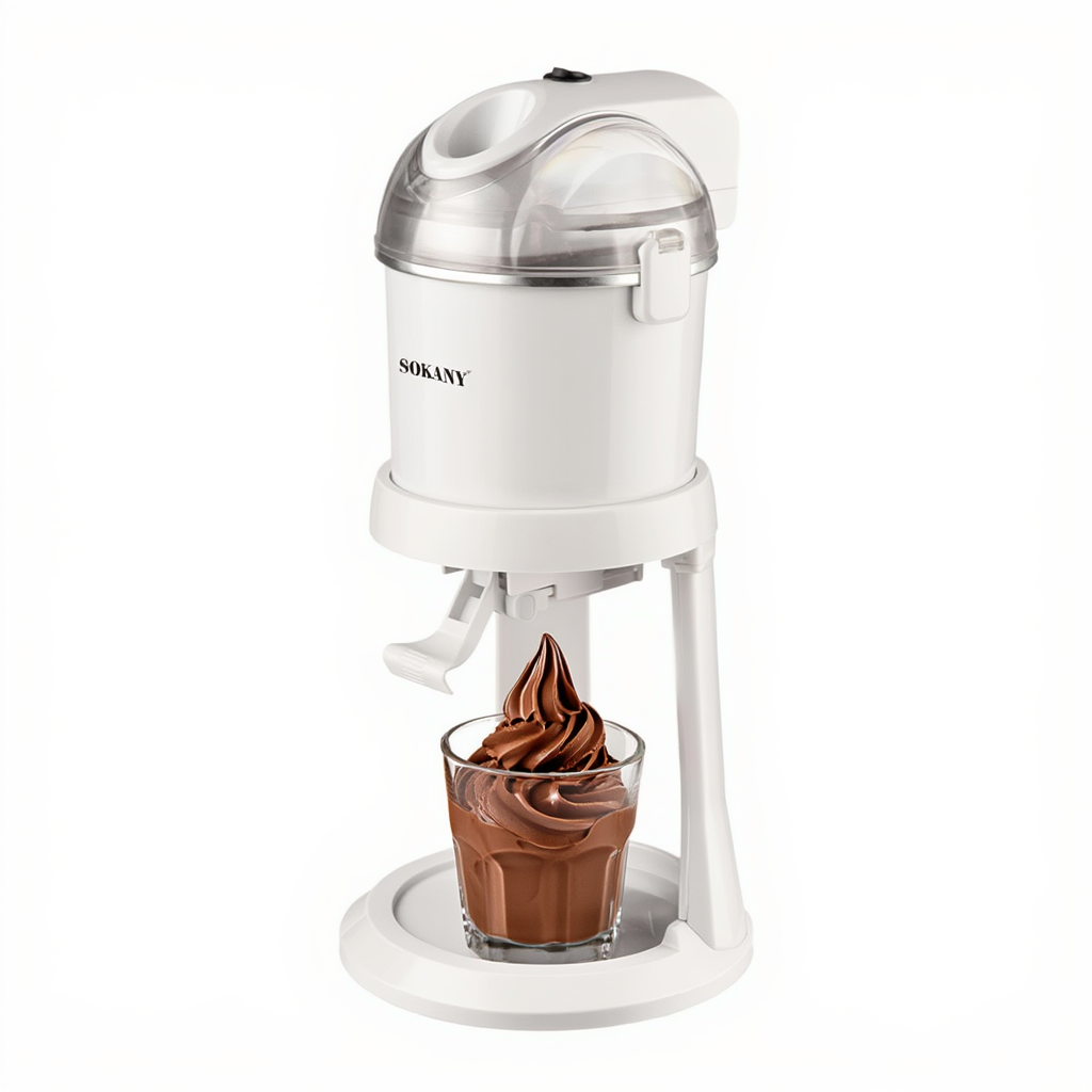 Морозивниця електрична Sokany 1 літр 15 Вт електроморозивниця дитяча домашня морожениця SK-03070