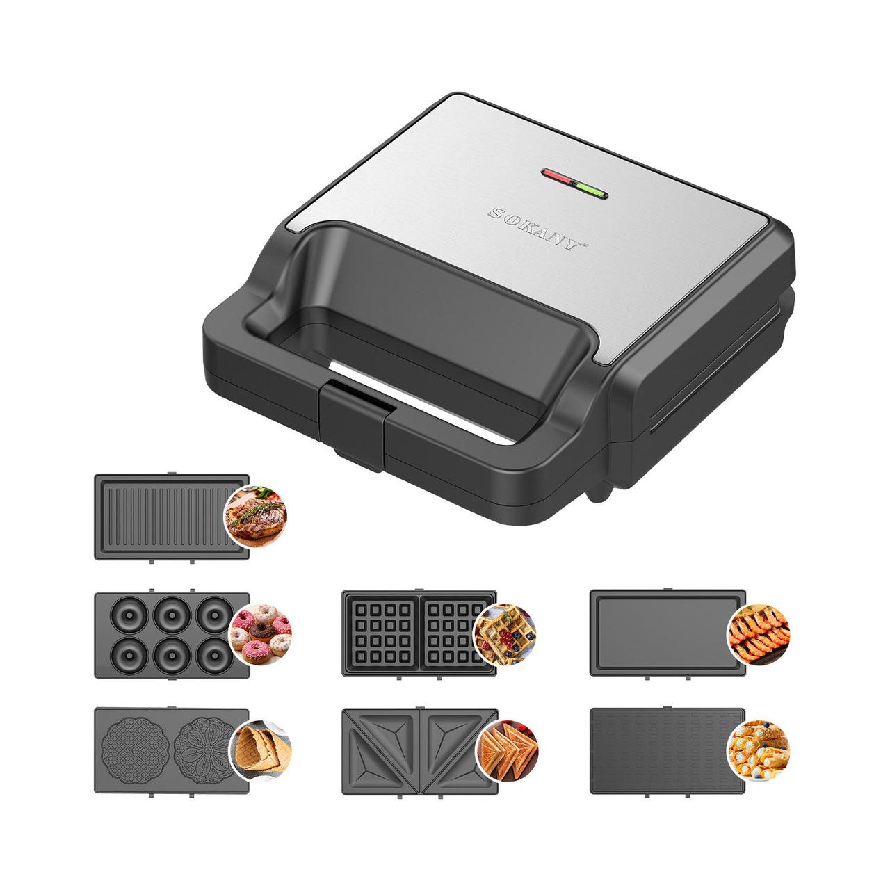 Мультипекар 7 в 1 Sokany антипригарне покриття 800 Вт SK-08137