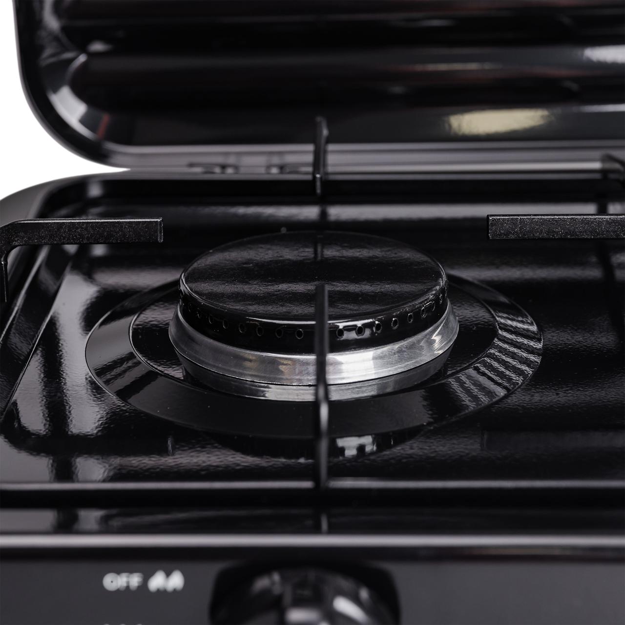 Настільна газова плита на 3 конфорки Sokany 5.5 кВт Чорна Lugi SK-6003B