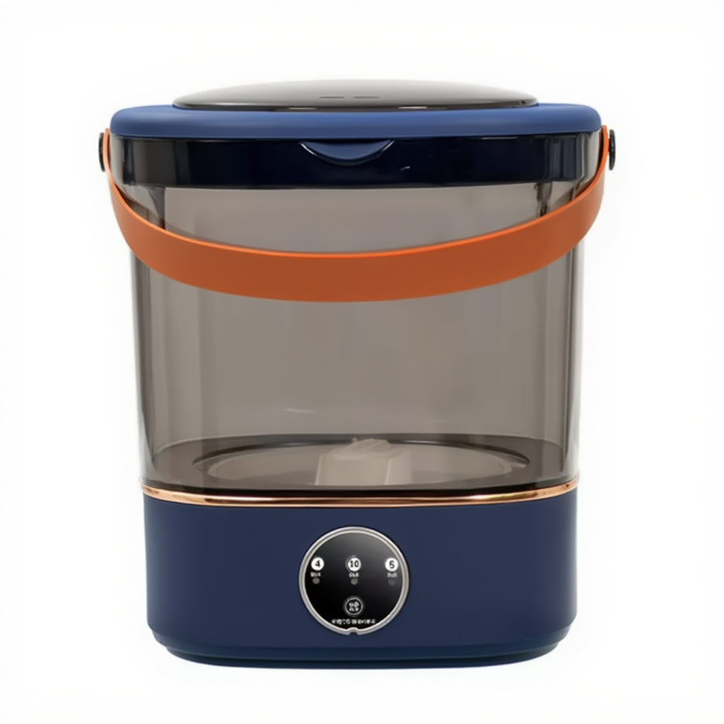 Портативна пральна машина з відтискачем 36 Вт 850 об./хв з баком на 12 літрів Синя HP-35015-61BL