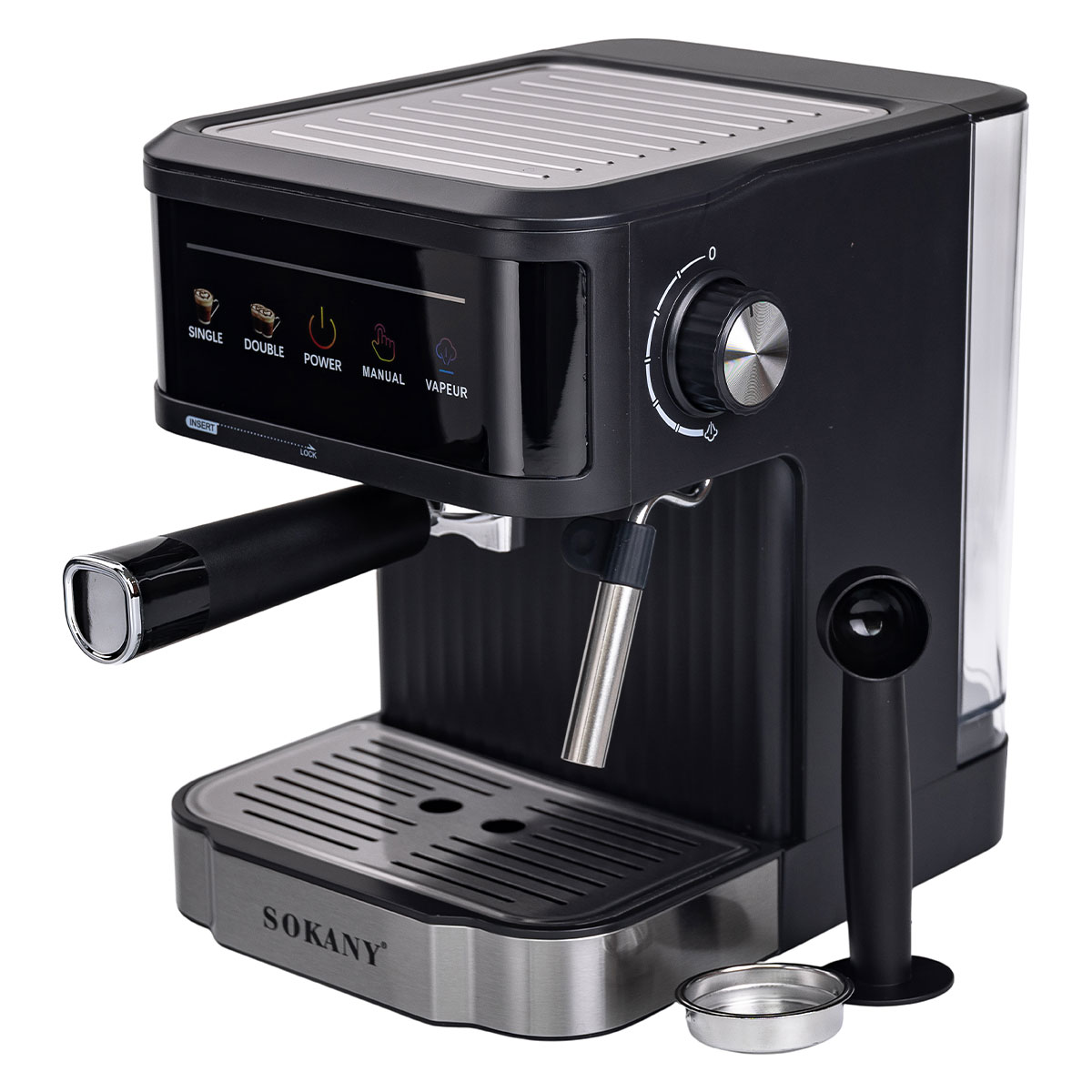 Кавомашина з капучинатором 1.8 л професійна Sokany електрична SK-04025