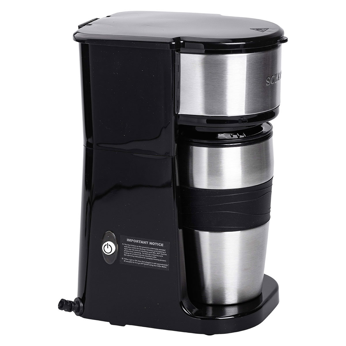 Кавоварка електрична 420 (мл) для дому та офісу Sokany SK-04028