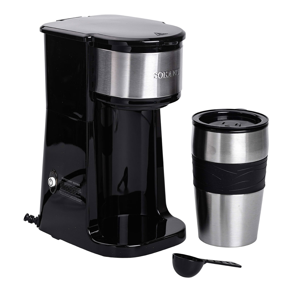 Кавоварка електрична 420 (мл) для дому та офісу Sokany SK-04028