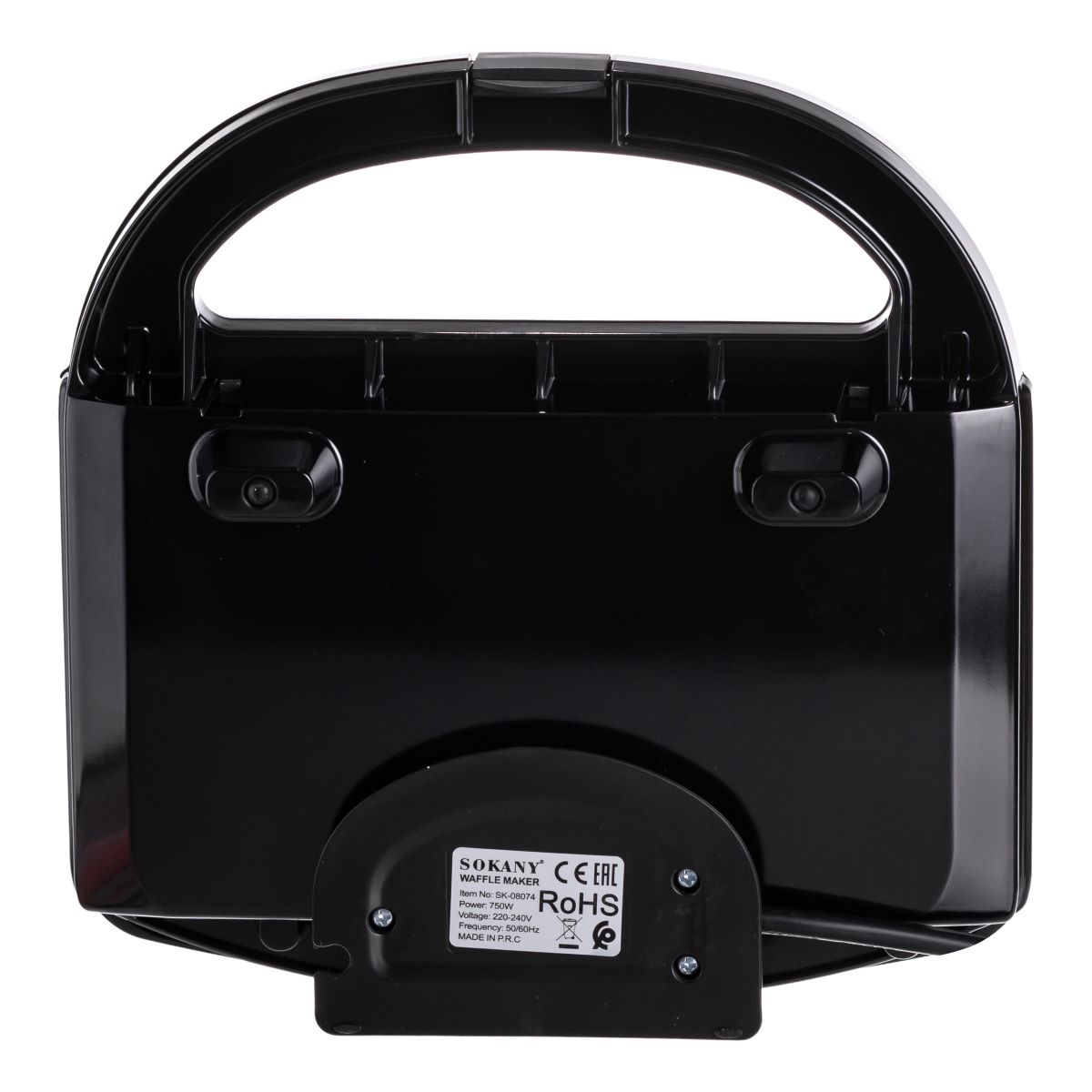 Вафельниця з антипригарним покриттям і подвійним нагріванням для бельгійських вафель 750 Вт Sokany SK-08074