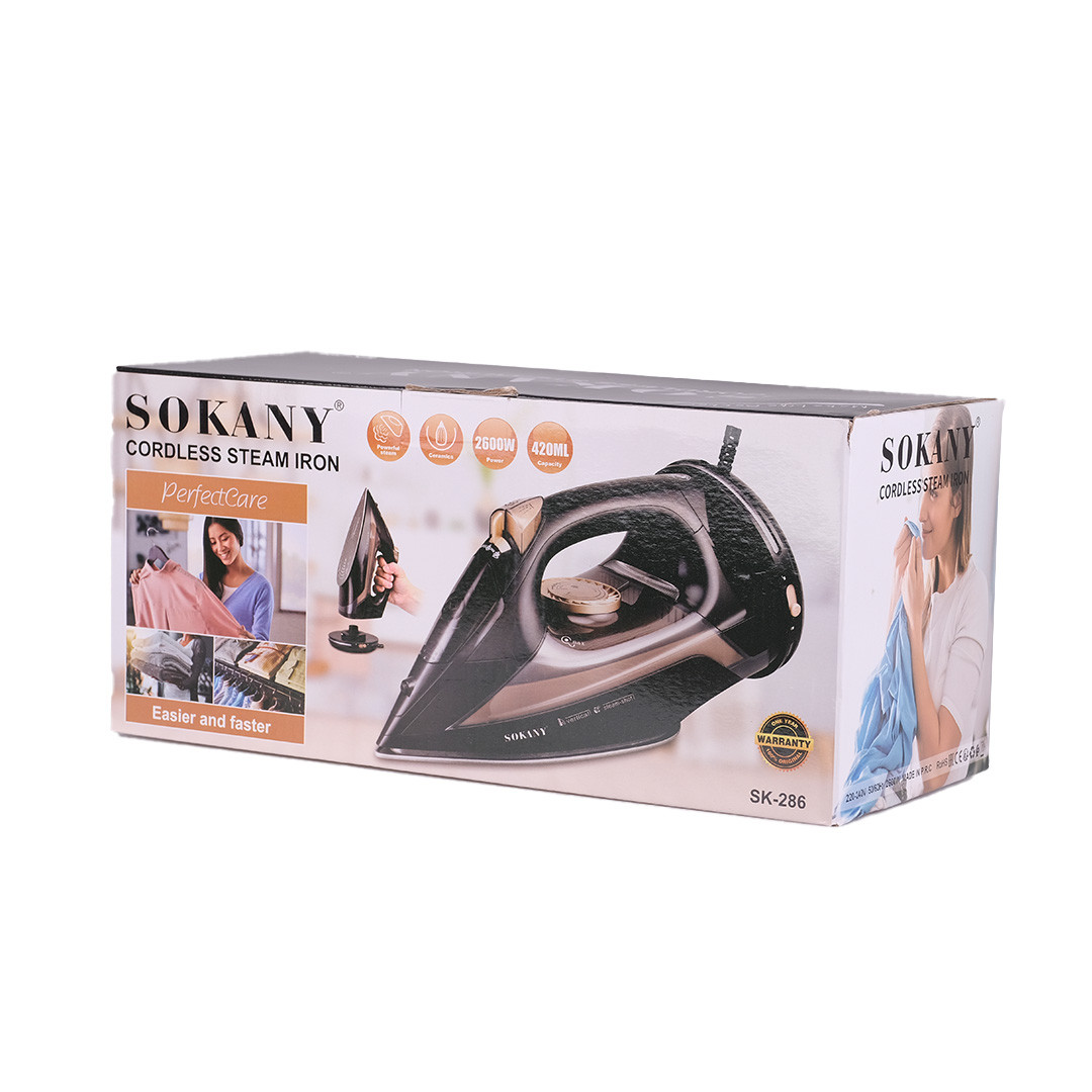 Праска Sokany SK-286 2600W парова чорний