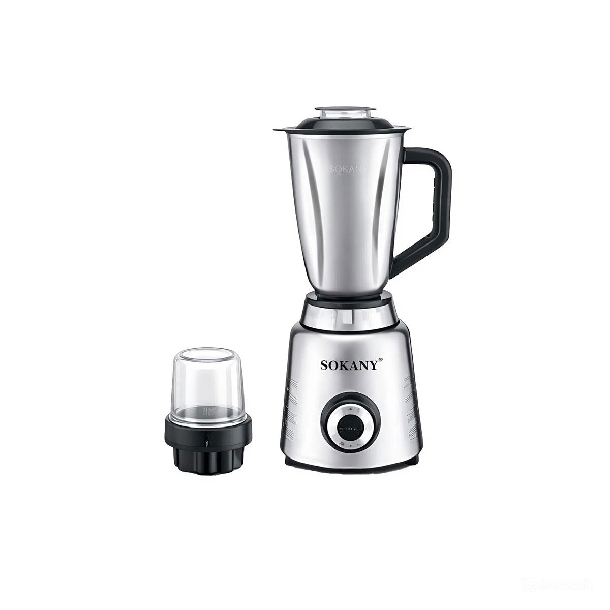 Блендер стаціонарний з кавомолкою Sokany 600 Вт чаша 1.6 л SK-03075