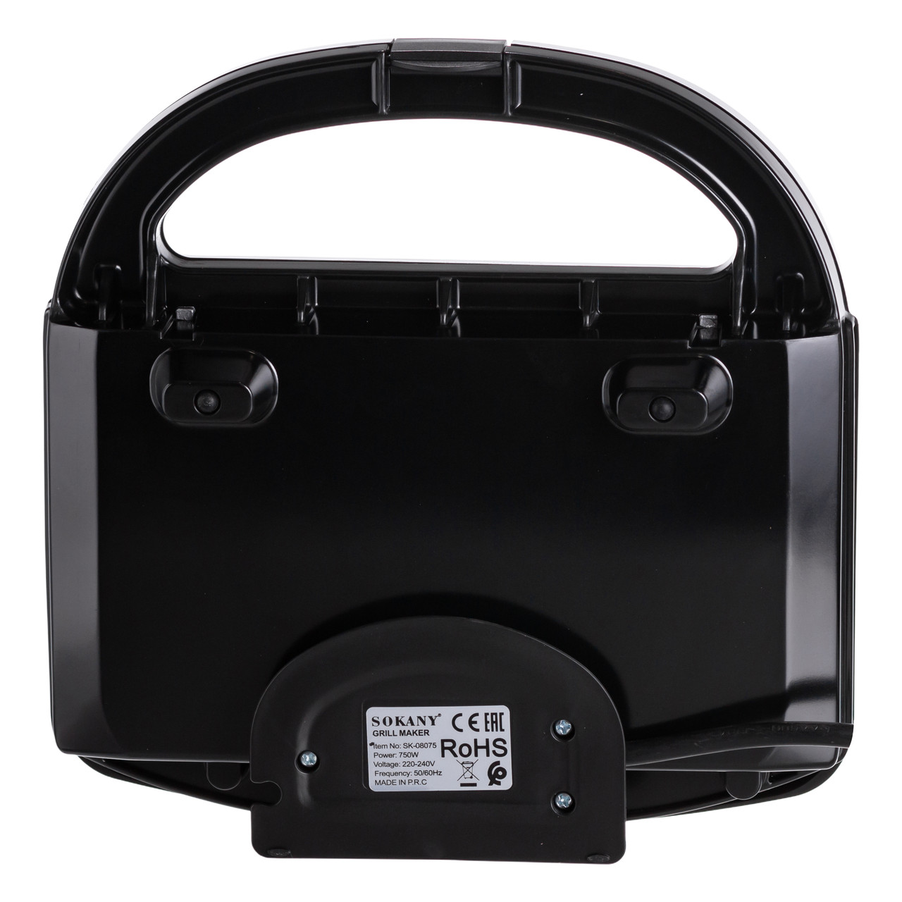 Електрогриль прижимний з антипригарним покриттям 750 Вт Sokany SK-08075