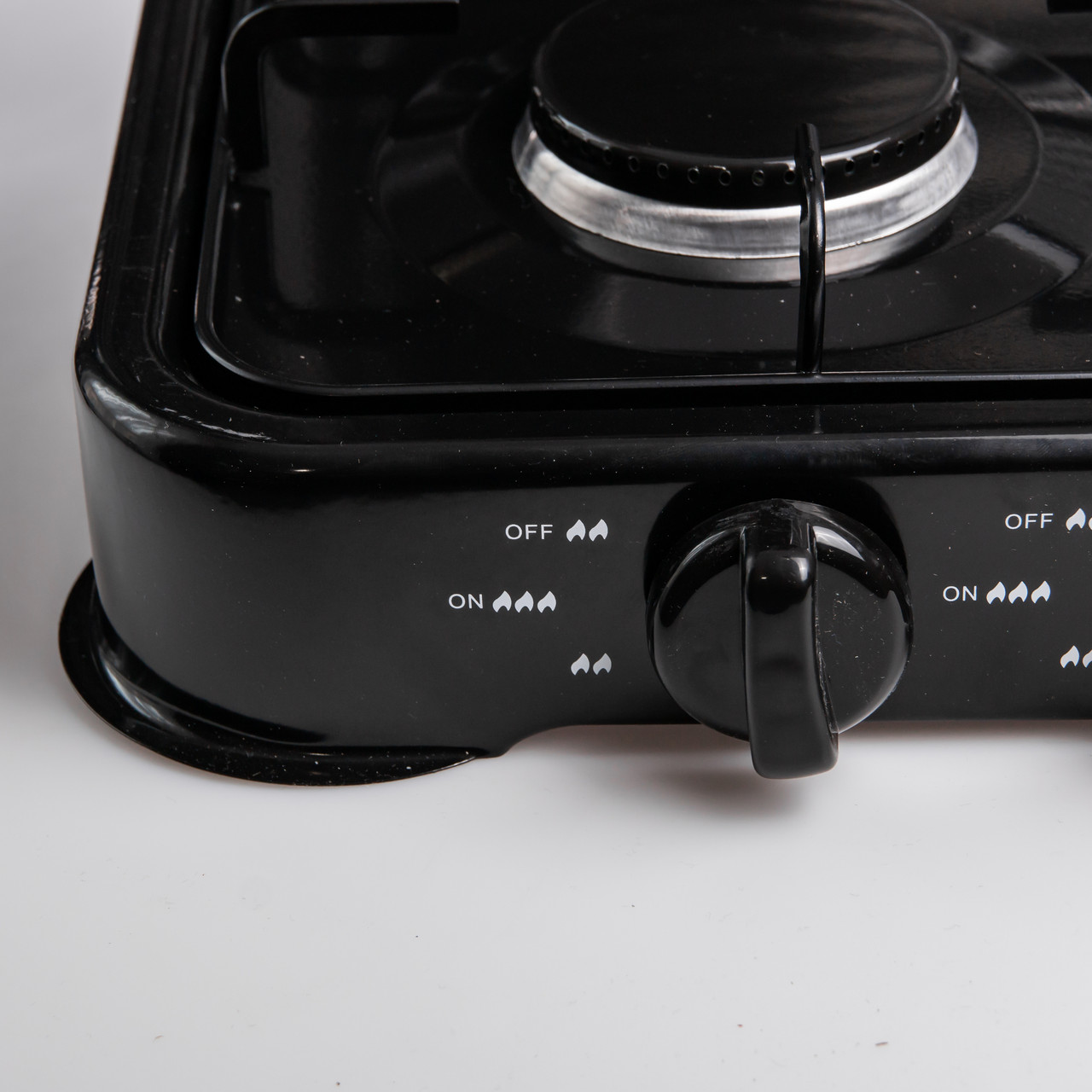 Газова плита настільна Sokany чорна 4 конфорки міні переносна для дачі кемпінгу, портативна газплита туристична SK-6004-Black