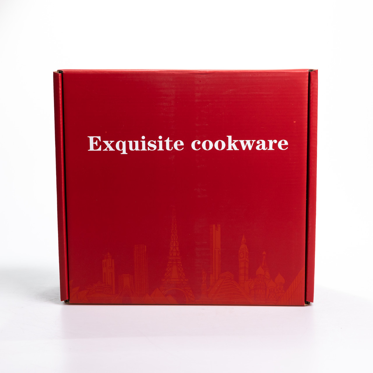 Каструля чавунна 4.5 л емальована з кришкою посуд для тушкування запікання томління кухонна HP-1-19-WHITE